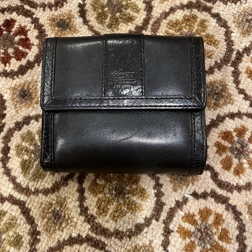 Coach Black Leather Wallet